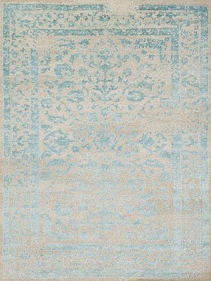 Classic wool and silk rug in Bay Area